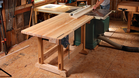 outfeed table workbench