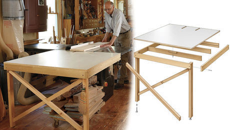 Christian Becksvoort's outfeed table is durable, versatile and easy to build