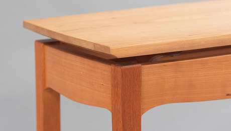 Floating-top side table - FineWoodworking