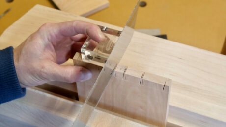 Cutting dovetail lines