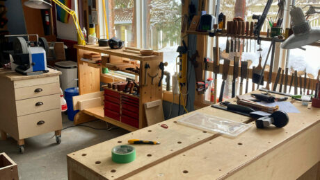 Vic Tesolin's wood shop