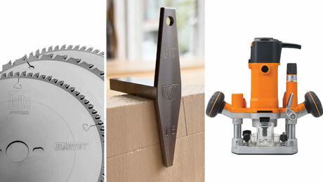 New tools from Crucible, Harvey, and Triton, and news from the The Cabinet Maker's Association