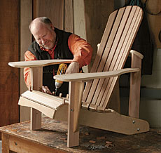 assembling an adirondack chair - finewoodworking