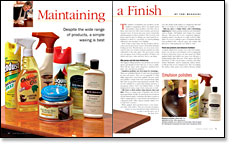 how to maintain a wood furniture finish