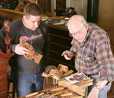 Carving with Gene Landon